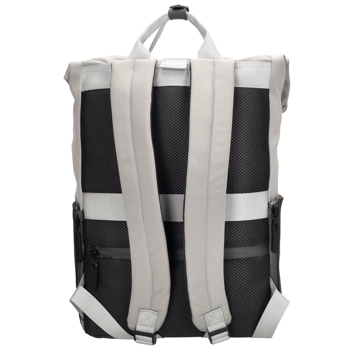 Laptoprucksack 53x28cm in Grau|Schwarz mit zusätzlichen Griffen - leder-accessoires.com