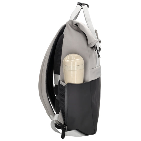 Laptoprucksack 53x28cm in Grau|Schwarz mit zusätzlichen Griffen - leder-accessoires.com