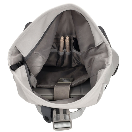 Laptoprucksack 53x28cm in Grau|Schwarz mit zusätzlichen Griffen - leder-accessoires.com