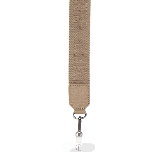 Schulterriemen Taupe 140x40cm für Handy & Tasche – Eleganter Phone Strap - leder-accessoires.com