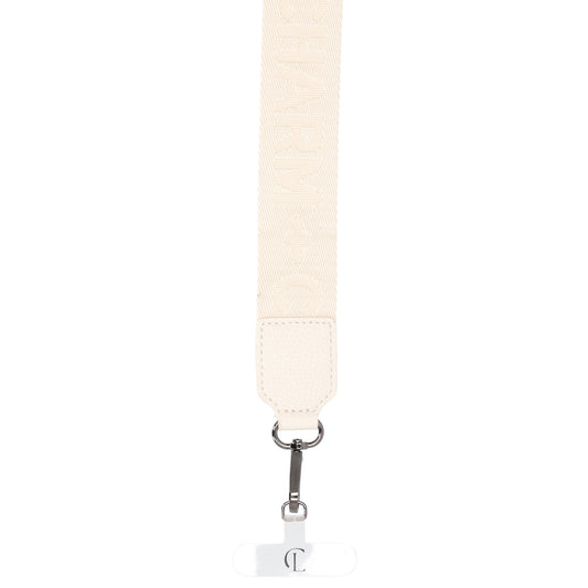 Schulterriemen Creme 140x40cm für Handy & Tasche – Eleganter Trageriemen - leder-accessoires.com
