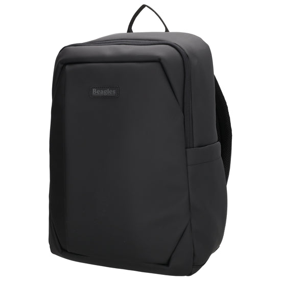 Rucksack 40x28cm in Schwarz mit Aufsteckfunktion - leder-accessoires.com