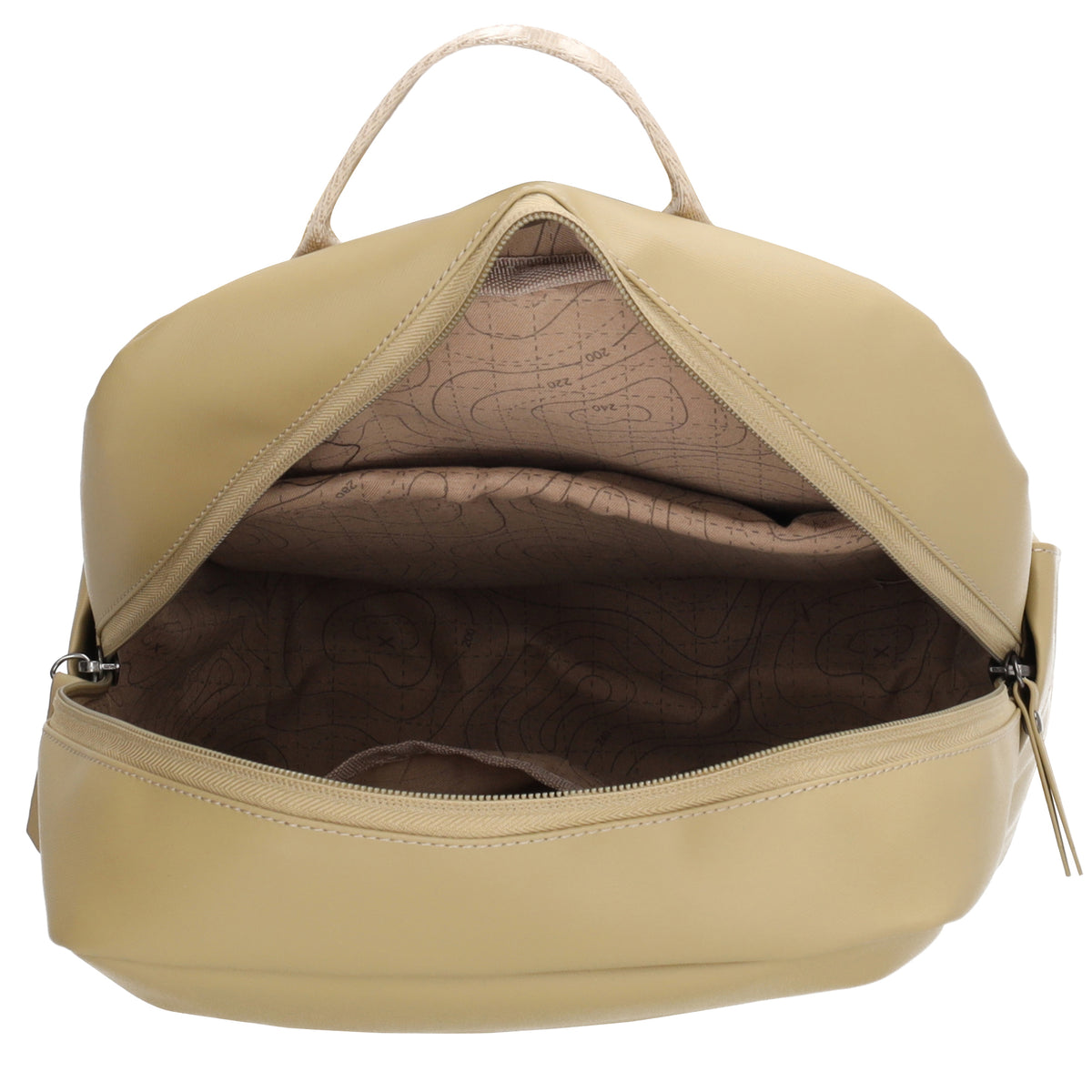 Rucksack 43x29cm in Creme mit Aufsteckfunktion - leder-accessoires.com