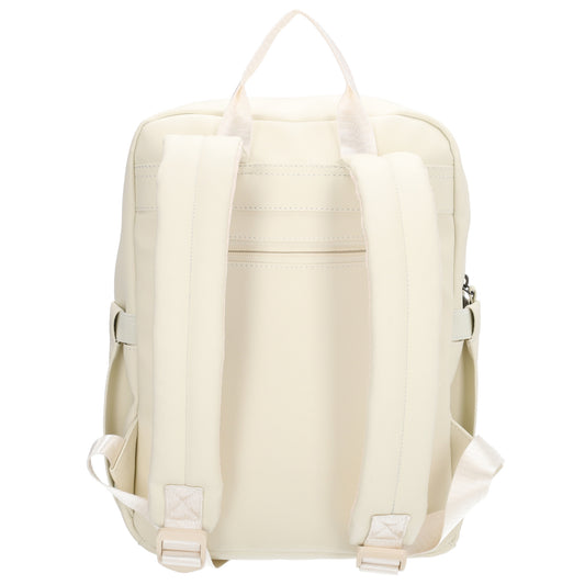 Rucksack 43x29cm in Creme mit Aufsteckfunktion - leder-accessoires.com