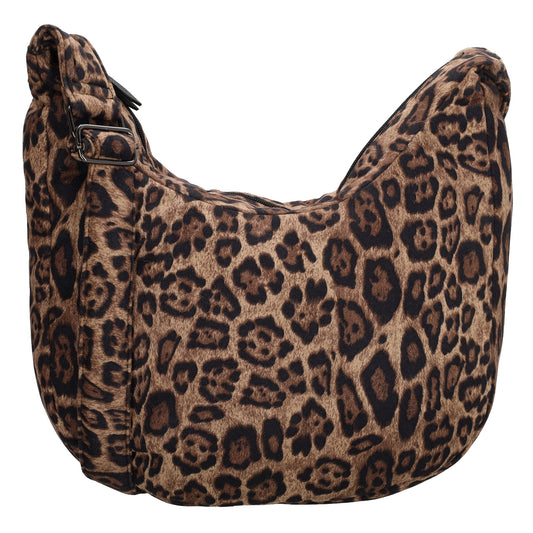 Schultertasche 47x34cm Leo|Beige aus Nylon|Polyester - leder-accessoires.com
