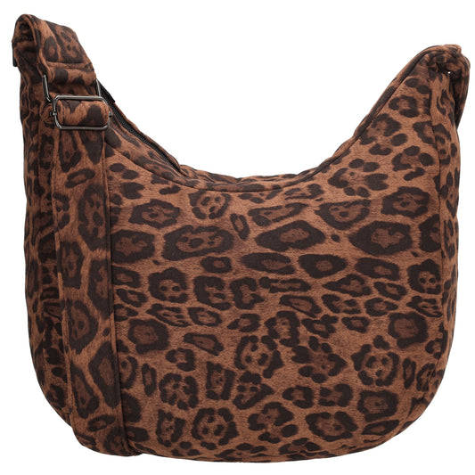 Schultertasche 47x34cm Leo|Braun aus Nylon|Polyester