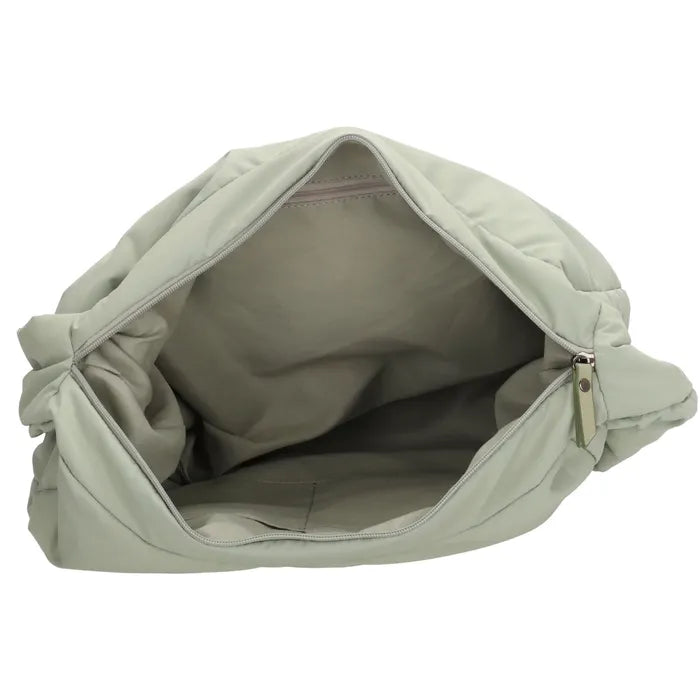 Schultertasche 35x32cm Minze aus Nylon|Polyester - leder-accessoires.com