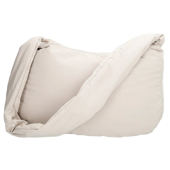 Schultertasche 35x32cm Creme aus Nylon|Polyester - leder-accessoires.com