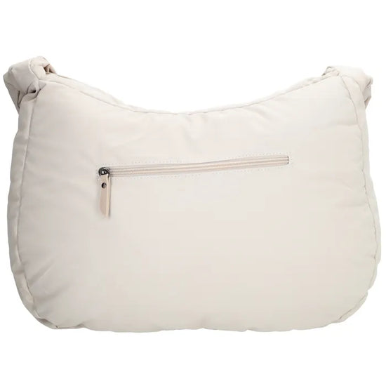 Schultertasche 35x32cm Creme aus Nylon|Polyester - leder-accessoires.com