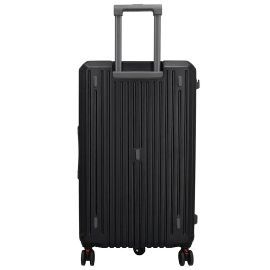 Reisetrolley|Hartschalenkoffer im SET 76|66|57cm in Schwarz mit 4-Rad