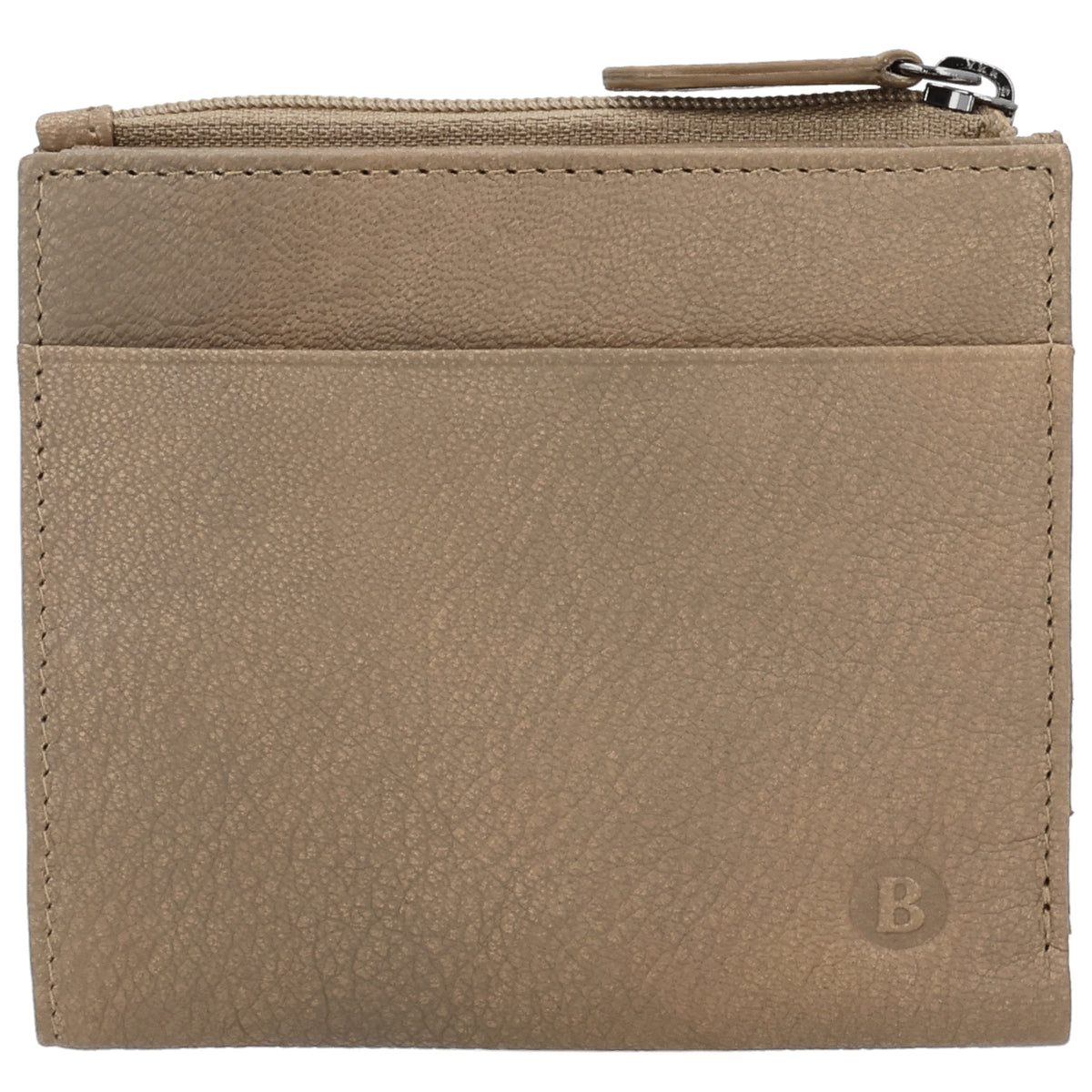 Portemonnaie Taupe mit cleverer Innenaufteilung - leder-accessoires.com