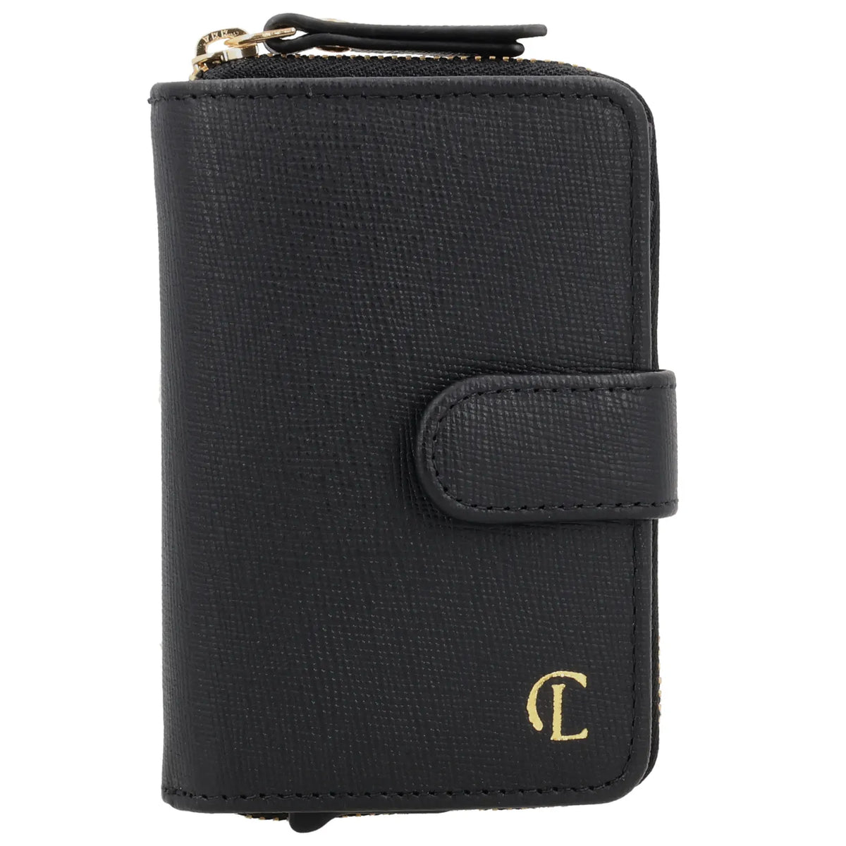 RFID Kartenetui 11x8cm Schwarz kompakt mit Alu-Case - leder-accessoires.com