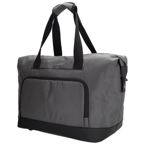 Reisetasche 40 x 32cm in Grau mit Reißverschluss - leder-accessoires.com