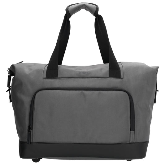 Reisetasche 40 x 32cm in Grau mit Reißverschluss - leder-accessoires.com