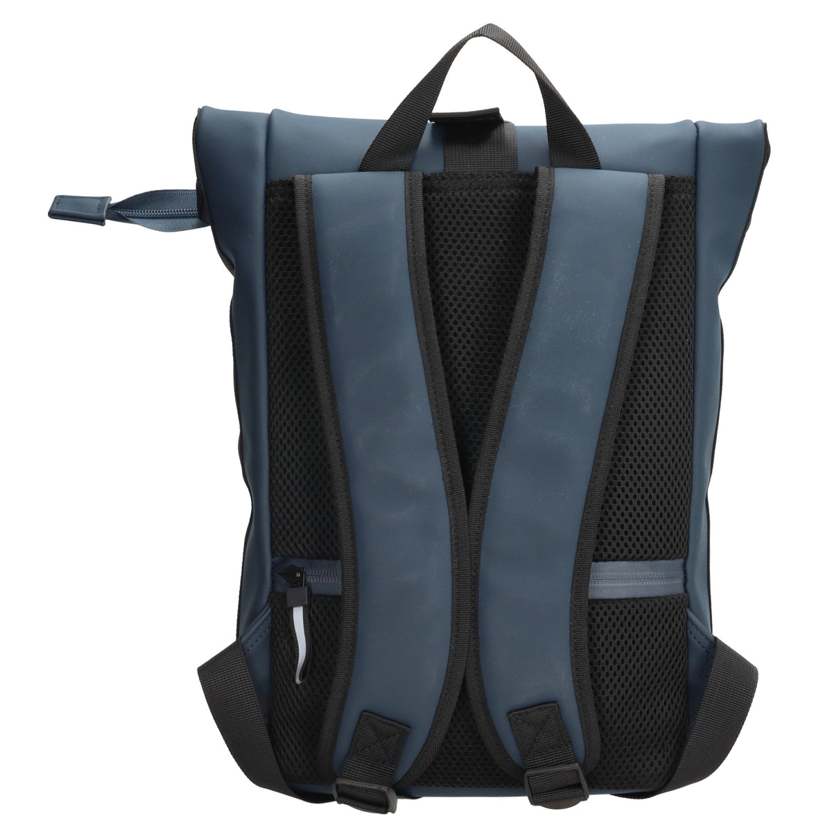 Rolltoprucksack 42x28x10cm in Blau|Marine mit Klickverschluss - leder-accessoires.com