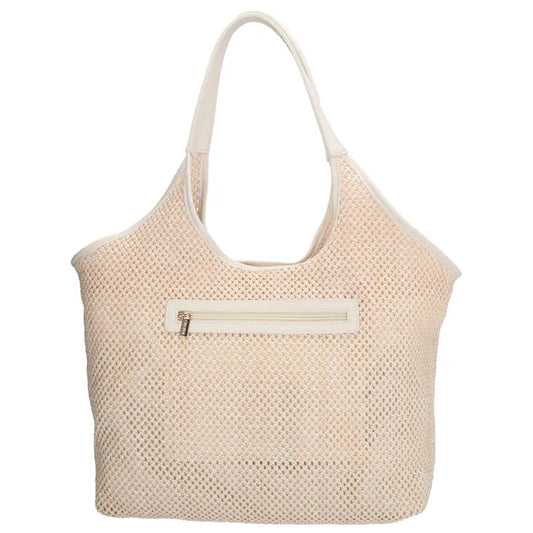 London Shoreditch Shopper 46x52cm Creme – Sommerliche Damen Shopper