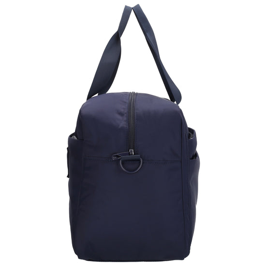 Reisetasche 41 x 28cm in Dunkelblau mit Aufsteckfunktion - leder-accessoires.com