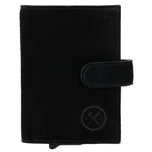 Safety Wallet 7x10cm Schwarz kompakt mit RFID Schutz - leder-accessoires.com