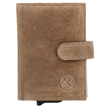Safety Wallet 7x10cm Taupe kompakt mit RFID Schutz