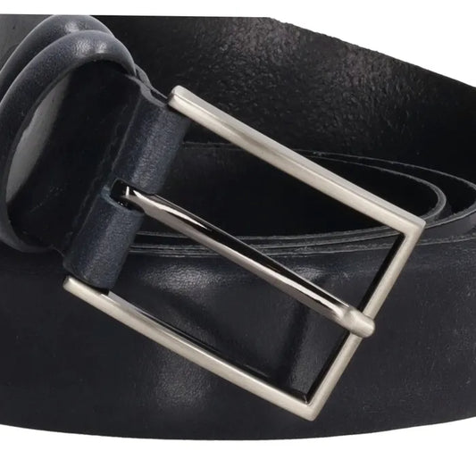 Business Ledergürtel Dunkelblau 35mm – Eleganter Gürtel für Anzug & Business