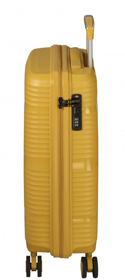Reisetrolley 4-Rad 40x55x20 cm in Gelb - leder-accessoires.com