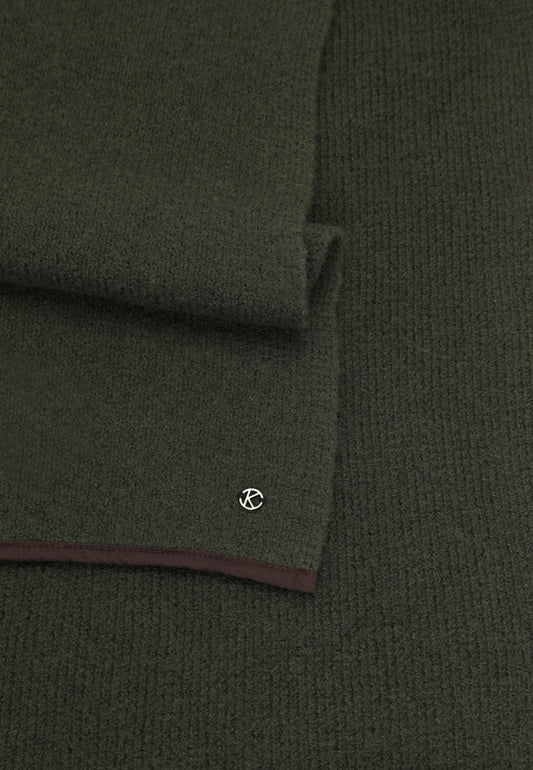 Schal von Kessler in Dunkelgrün aus 100% Schurwolle - leder-accessoires.com