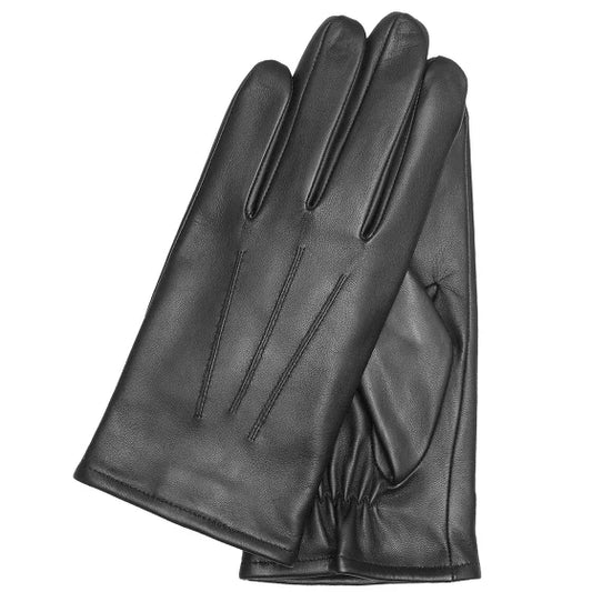Lederhandschuhe Herren in Schwarz mit Touch-Funktion - leder-accessoires.com