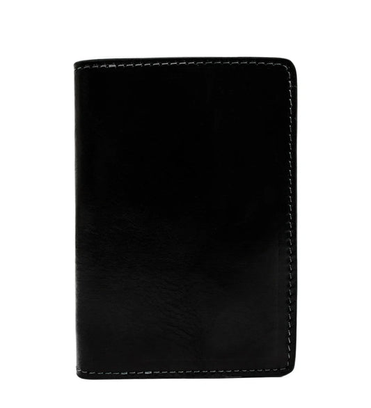 Briefmappe| Passhülle 10 x 14,5cm in Schwarz Steckfächern - leder-accessoires.com
