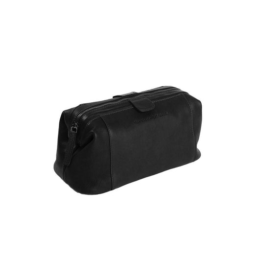 Kulturtasche | Mausefalle 28x14cm in Schwarz aus Leder - leder-accessoires.com
