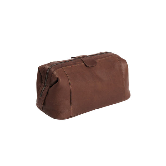 Kulturtasche | Mausefalle 28x14cm in Braun aus Leder - leder-accessoires.com