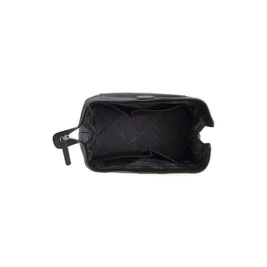 Kulturtasche | Mausefalle 28x14x16cm in Schwarz aus Leder - leder-accessoires.com