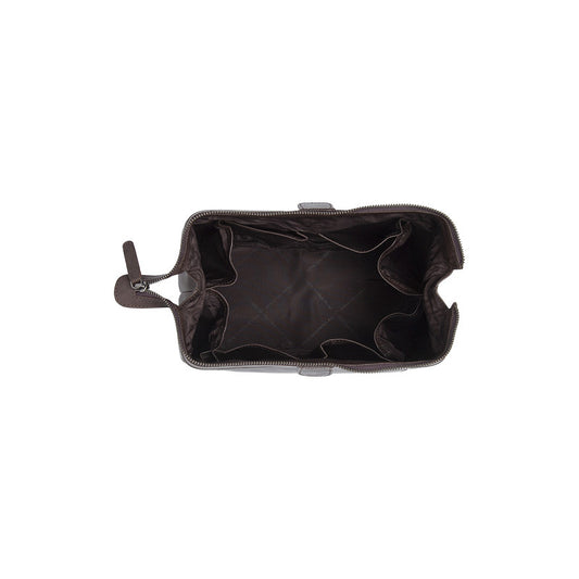 Kulturtasche | Mausefalle 28x14x16cm in Braun aus Leder - leder-accessoires.com
