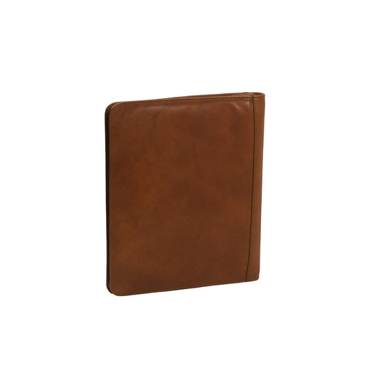 Dokumentenmappe 28x3x34cm in Cognac mit Reißverschluss - leder-accessoires.com
