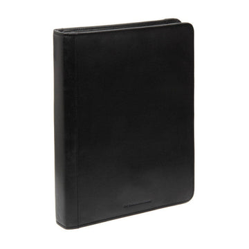 Dokumentenmappe 28x4,5x35cm in Schwarz mit Reißverschluss - leder-accessoires.com