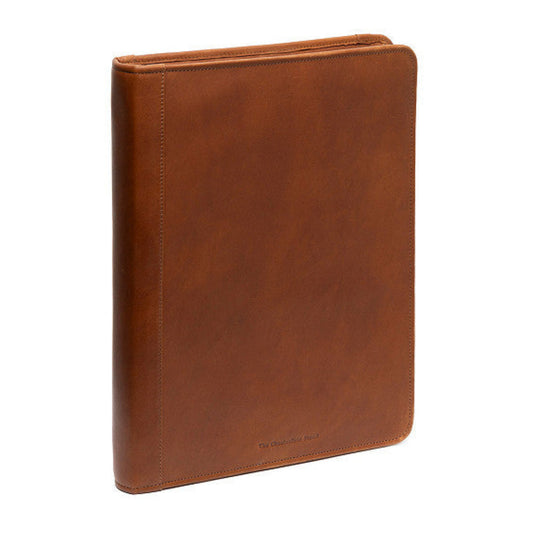 Dokumentenmappe 28x4,5x35cm in Cognac mit Reißverschluss - leder-accessoires.com