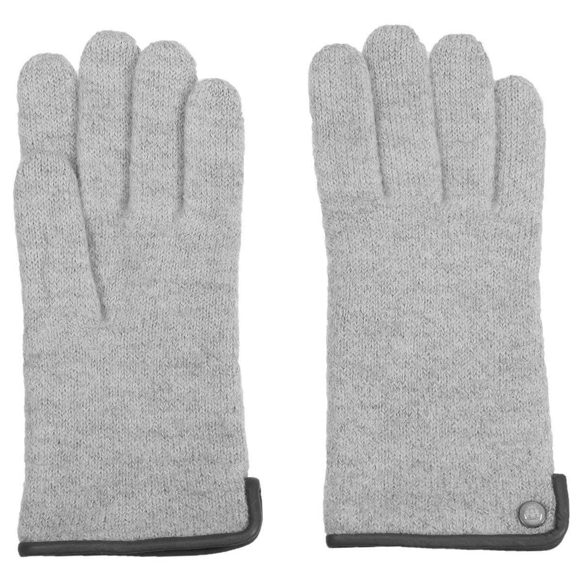 Strickhandschuh | Wolle Damen in Hellgrau aus 100% Schurwolle von Röckl - leder-accessoires.com