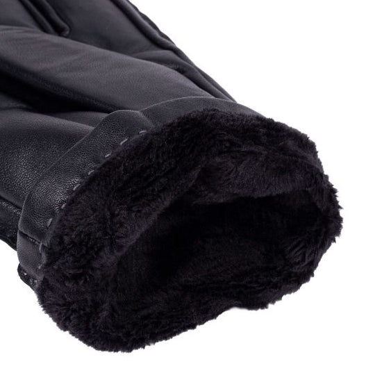Lederhandschuhe Damen mit Handnaht in Schwarz aus Lammnappa - leder-accessoires.com