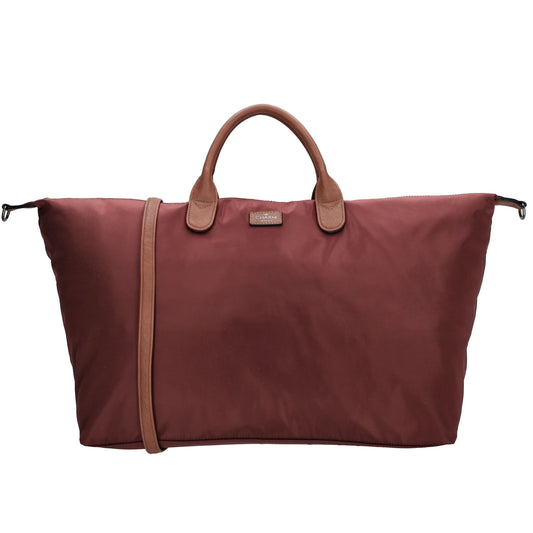 Reisetasche 65 x 36cm in Bordeaux mit Reißverschluss und Aufsteckfunktion