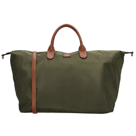 Reisetasche 65 x 36cm in Olivgrün mit Reißverschluss und Aufsteckfunktion