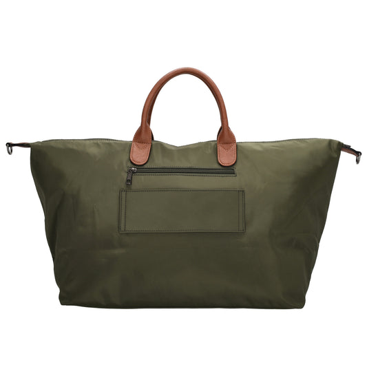 Reisetasche 65 x 36cm in Olivgrün mit Reißverschluss und Aufsteckfunktion