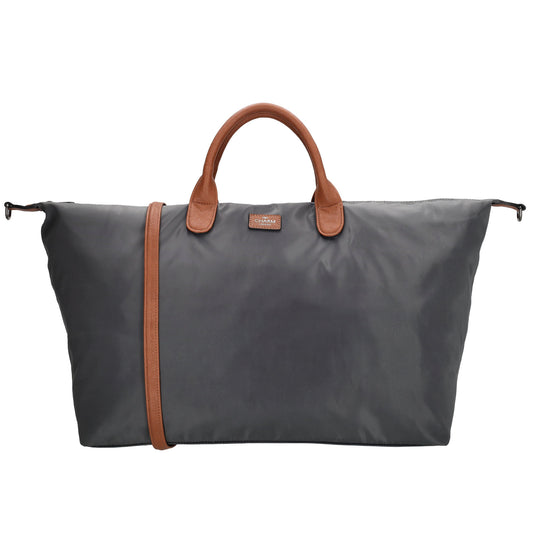 Reisetasche 65 x 36cm in Grau mit Reißverschluss und Aufsteckfunktion