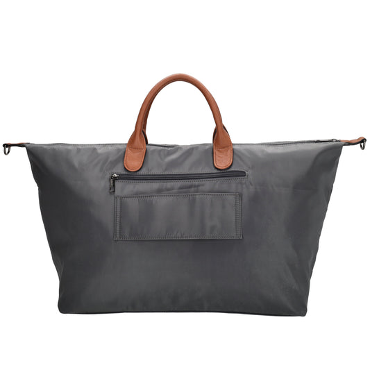 Reisetasche 65 x 36cm in Grau mit Reißverschluss und Aufsteckfunktion