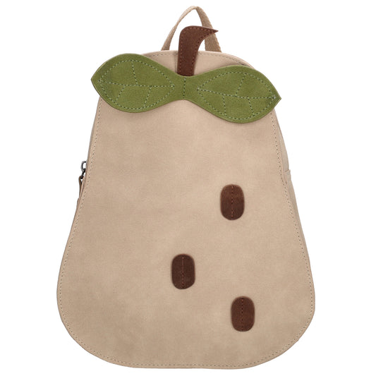Kinderrucksack 26 x 21 cm "Birne" mit Reißverschluss - leder-accessoires.com