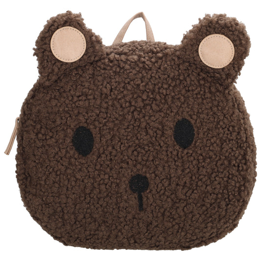 Teddyrucksack 26 x 22 cm mit Reißverschluss - leder-accessoires.com
