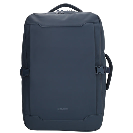 Rucksack 48x32x18cm in Dunkelblau mit Brustgurt und Aufsteckfunktion - leder-accessoires.com