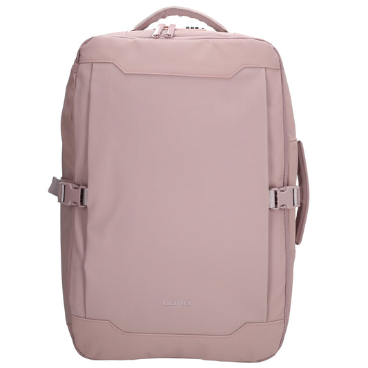 Rucksack 48x32x18cm in Rosa mit Brustgurt und Aufsteckfunktion - leder-accessoires.com
