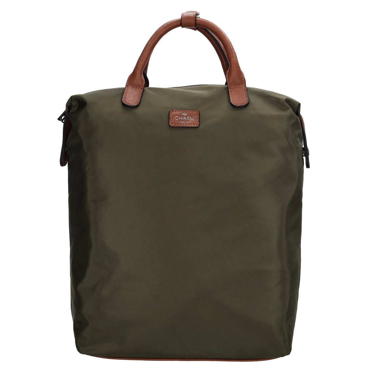 Rucksack 28 x 40cm in  Grün aus Nylon|Polyester mit Reißverschluss - leder-accessoires.com