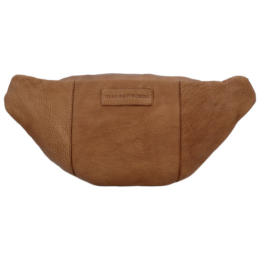 Leder Bodybag  29x18 cm in Cognac - leder-accessoires.com