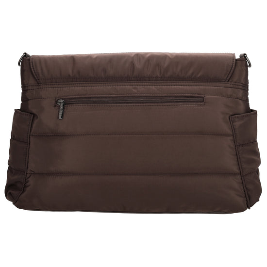 Wickeltasche in Braun 44 x 30cm aus Nylon - leder-accessoires.com