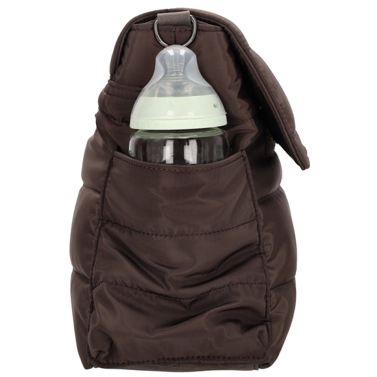 Wickeltasche in Braun 44 x 30cm aus Nylon - leder-accessoires.com